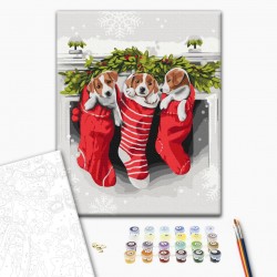 Картина за номерами: Подарунок Санти @ArtSvKl "BrushMe"