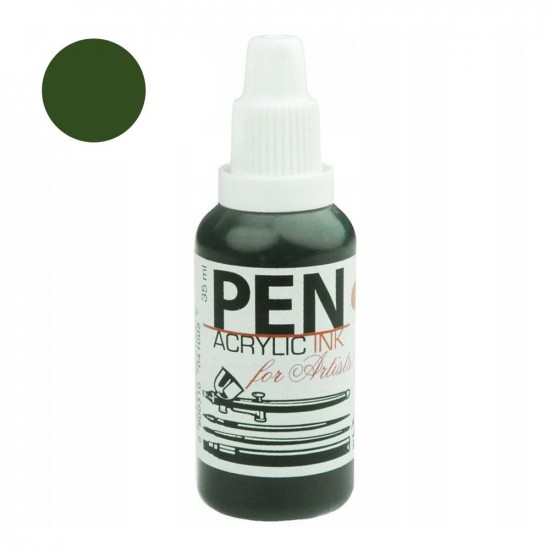 Renesans Туш акрилова Pen Acrylic Ink 35мл №12 кисла зелень