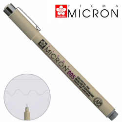Лінер PIGMA MICRON (0.05), 0,2мм, Сірий, Sakura Лінер PIGMA MICRON (0.05), 0,2мм, Сірий, Sakura
