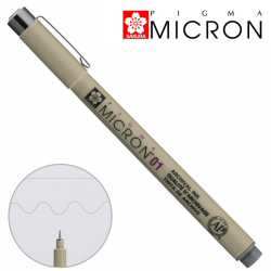 Лінер PIGMA MICRON (0.1), 0,25мм, Сірий, Sakura Лінер PIGMA MICRON (0.1), 0,25мм, Сірий, Sakura