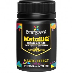 Емаль акрилова MetalliQ "Kompozit", чорна перлина, 0,07 кг