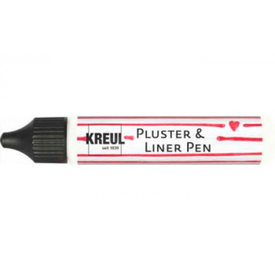 Контур универсальный опухающий (стирка до 40*С) "Pluster Liner Pen" Kreul 29мл БІЛИЙ ХЛОПОК