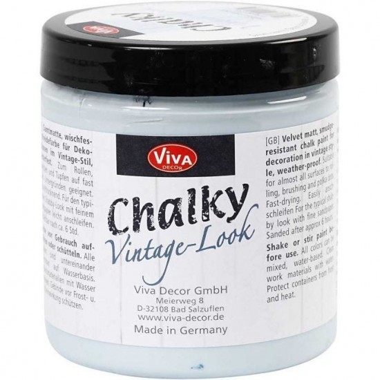 Крейдяна патина "Chalky Vintage Look" для декору "Шебби Шик" 20мл БЛАКИТНИЙ СВІТЛИЙ Крейдяна патина "Chalky Vintage Look" для декору "Шебби Шик" 20мл БЛАКИТНИЙ СВІТЛИЙ