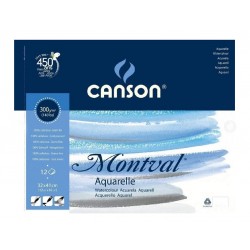 Альбом для акварелі на спіралі MONTVAL, 32*41см, 300г/м2, 12л, натуральний білий, середнє зерно, Can Альбом для акварелі на спіралі MONTVAL, 32*41см, 300г/м2, 12л, натуральний білий, середнє зерно, Can