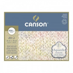 Склейка для акварелі, 31*41см, 300г/м2, 20л, (проклейка 4 ст.), натуральний білий, 60% бавовна, сере Склейка для акварелі, 31*41см, 300г/м2, 20л, (проклейка 4 ст.), натуральний білий, 60% бавовна, сере