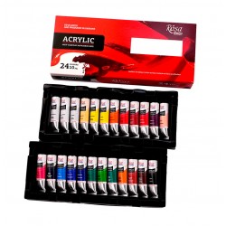 Набір акрилових фарб 24*10мл, ROSA Studio