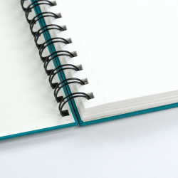 Блокнот для акварелі на спіралі Unica by Fabriano, А4, 250г/м2, 32 л, папір білий, Бірюза, ROSA Gall Блокнот для акварелі на спіралі Unica by Fabriano, А4, 250г/м2, 32 л, папір білий, Бірюза, ROSA Gall