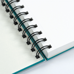 Блокнот для акварелі на спіралі Unica by Fabriano, А5, 250г/м2, 32 л, папір білий, Бірюза, ROSA Gall