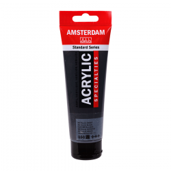 Фарба акрилова AMSTERDAM, (850) Чорний металік, 120 мл, Royal Talens