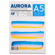 Альбом для акварелі Watercolour, А5, 300г/м2, 12 л, CP, середнє зерно, Aurora