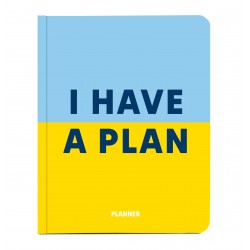 Блокнот для планування  "I HAVE A PLAN" блакитно - жовтий, ORNER Блокнот для планування  "I HAVE A PLAN" блакитно - жовтий, ORNER