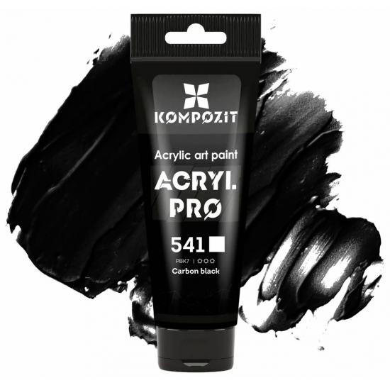 Фарба художня "ART Kompozit", 0,075 л ТУБА (541 карбон чорний ) Фарба художня "ART Kompozit", 0,075 л ТУБА (541 карбон чорний )