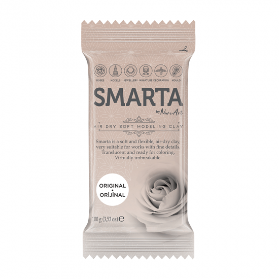 Пластика самозастигаюча, Біла, 100 г, Smarta