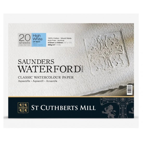 St Cuthberts Mill блок папір акварельний хол.прес. Saunders Waterford, Extra White, 300 г, 41х31 см, St Cuthberts Mill блок папір акварельний хол.прес. Saunders Waterford, Extra White, 300 г, 41х31 см,