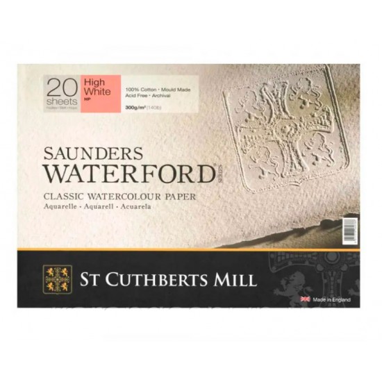 St Cuthberts Mill блок папір акварельний гар.прес. Saunders Waterford, Extra White, 300 г, 41х31 см, St Cuthberts Mill блок папір акварельний гар.прес. Saunders Waterford, Extra White, 300 г, 41х31 см,