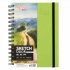 Блокнот на спіралі A5 (14,8х21см), 100г/м2, 80л, фісташковий, ROSA Studio