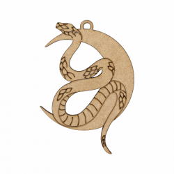 Заготовка „Змія на місяці“, ХДФ, 7х10см, 4шт., ROSA Talent Заготовка „Змія на місяці“, ХДФ, 7х10см, 4шт., ROSA Talent