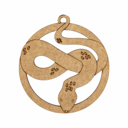 Заготовка „Змія“, ХДФ, 7,5х8,5см, 4шт., ROSA Talent Заготовка „Змія“, ХДФ, 7,5х8,5см, 4шт., ROSA Talent