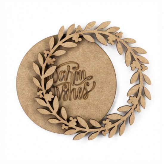 Набір заготовок „Warm Wishes“, ХДФ, 9,5х9,5см, 4шт., ROSA Talent