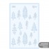 Трафарет багаторазовий універсальний, №U80, серія „Зима“, 13х20см, прозорий, 0,5мм, ROSA TALENT