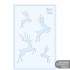 Трафарет багаторазовий універсальний, №U82, серія „Зима“, 13х20см, прозорий, 0,5мм, ROSA TALENT