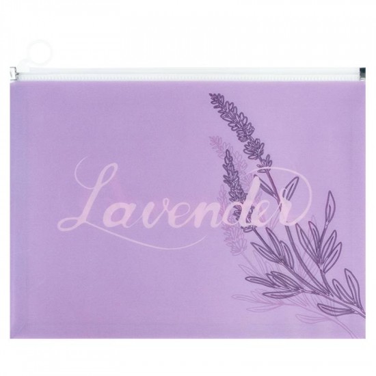 Папка на блискавці zip-lock А4+ Lavender-1 Папка на блискавці zip-lock А4+ Lavender-1