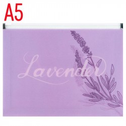 Папка на блискавці zip-lock А5+ Lavender-1 Папка на блискавці zip-lock А5+ Lavender-1