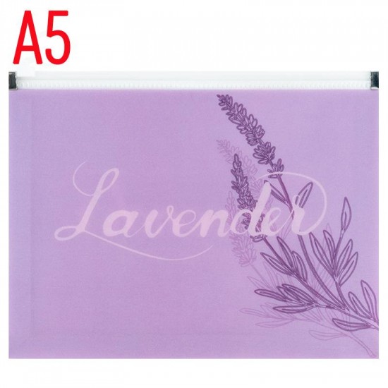 Папка на блискавці zip-lock А5+ Lavender-1 Папка на блискавці zip-lock А5+ Lavender-1