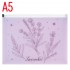 Папка на блискавці zip-lock А5+ Lavender-2