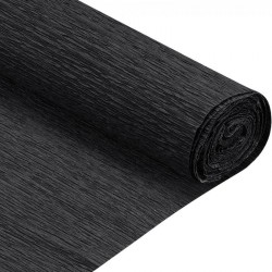 Папір гофрований SANTI чорний 230% (рулон 50*200см) Папір гофрований SANTI чорний 230% (рулон 50*200см)