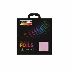 Поталь кольорова, Фіолетовий світлий, 9x9 см, 5 лист, Pentart Поталь кольорова, Фіолетовий світлий, 9x9 см, 5 лист, Pentart