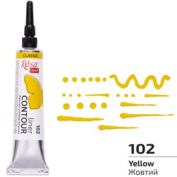 Контур універсальний, Жовтий, 20 мл, ROSA Talent Контур універсальний, Жовтий, 20 мл, ROSA Talent