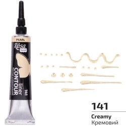 Контур універсальний, Кремовий, перламутровий, 20 мл, ROSA Talent Контур універсальний, Кремовий, перламутровий, 20 мл, ROSA Talent