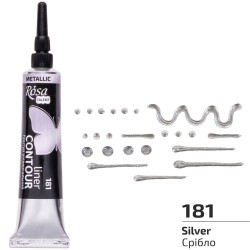 Контур універсальний, Срібло, 20 мл, ROSA Talent Контур універсальний, Срібло, 20 мл, ROSA Talent