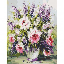 Набір для розпису "Строкатий букет" 40*50 см, АrtCraft