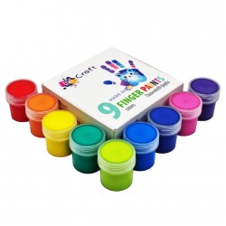 Набір пальчикових фарб 9 шт. по 20 мл, АrtCraft Набір пальчикових фарб 9 шт. по 20 мл, АrtCraft