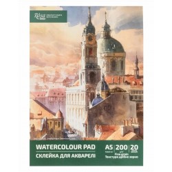 Склейка для акварелі, А5 (14,8*21 см), 200г/м2, 20л, ROSA Studio