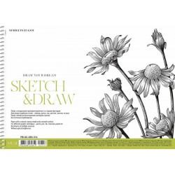 Альбом для ескізів та малювання, А4/50арк., 115г/м2, картон, MUSE, PB-SC-050-316 Альбом для ескізів та малювання, А4/50арк., 115г/м2, картон, MUSE, PB-SC-050-316