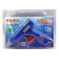 Клейовий пістолет Wild Wolf YL-20W під тонкі 7мм СИНІЙ (1455)