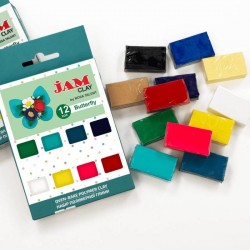 Набір пластики “Butterfly“, 12х20г, Jam Clay, ROSA Talent