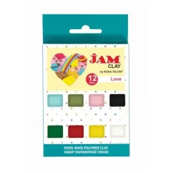 Набір пластики “Love“, 12х20г, Jam Clay, ROSA Talent