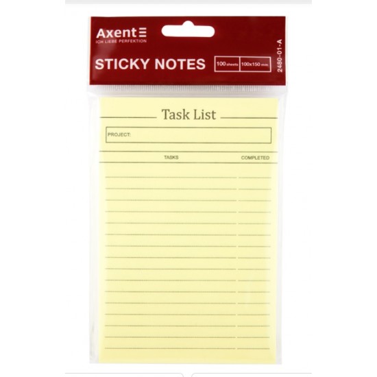 Блок паперу з клейким шаром Task list 100x150мм,100арк. Блок паперу з клейким шаром Task list 100x150мм,100арк.