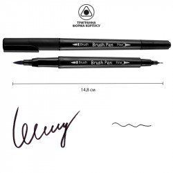 Набір акварельних маркерів SANTI "Brush Pen" 24 кольори, двосторонні Набір акварельних маркерів SANTI "Brush Pen" 24 кольори, двосторонні