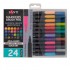 Набір акварельних маркерів SANTI "Brush Pen" 24 кольори, двосторонні