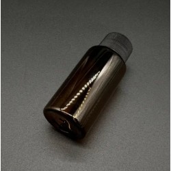 Скляні пляшечки в бурштиновому склі. 27х64мм 20мл (ST-206) Скляні пляшечки в бурштиновому склі. 27х64мм 20мл (ST-206)