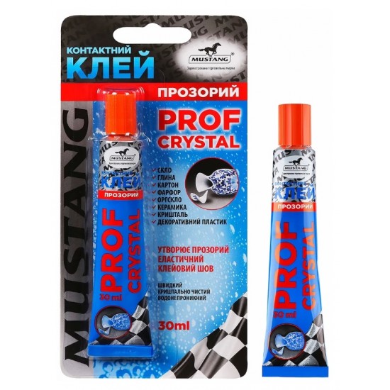 Контактний клей PROF CRYSTAL MUSTANG  30ml
