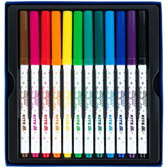 Фломастери, набір 12шт, Kite Creative Superwashable Фломастери, набір 12шт, Kite Creative Superwashable