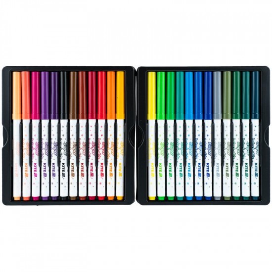 Фломастери, набір 24шт, Kite Creative Superwashable Фломастери, набір 24шт, Kite Creative Superwashable