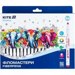 Фломастери, набір 36шт, Kite Creative Superwashable Фломастери, набір 36шт, Kite Creative Superwashable