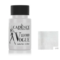 Cadence фарба для шкіряних виробів Vogue Leather Paint, 50 мл, 01 Білий Cadence фарба для шкіряних виробів Vogue Leather Paint, 50 мл, 01 Білий
